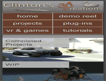 Tablet Screenshot of clintons3d.com